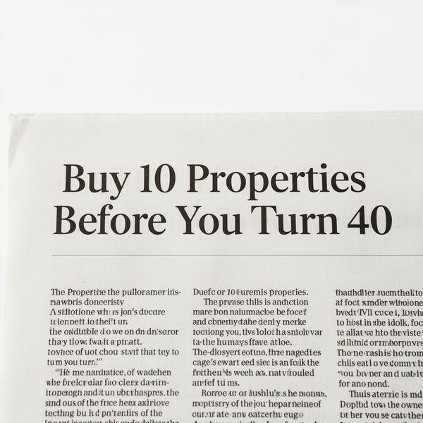Article about buying 10 properties before 40